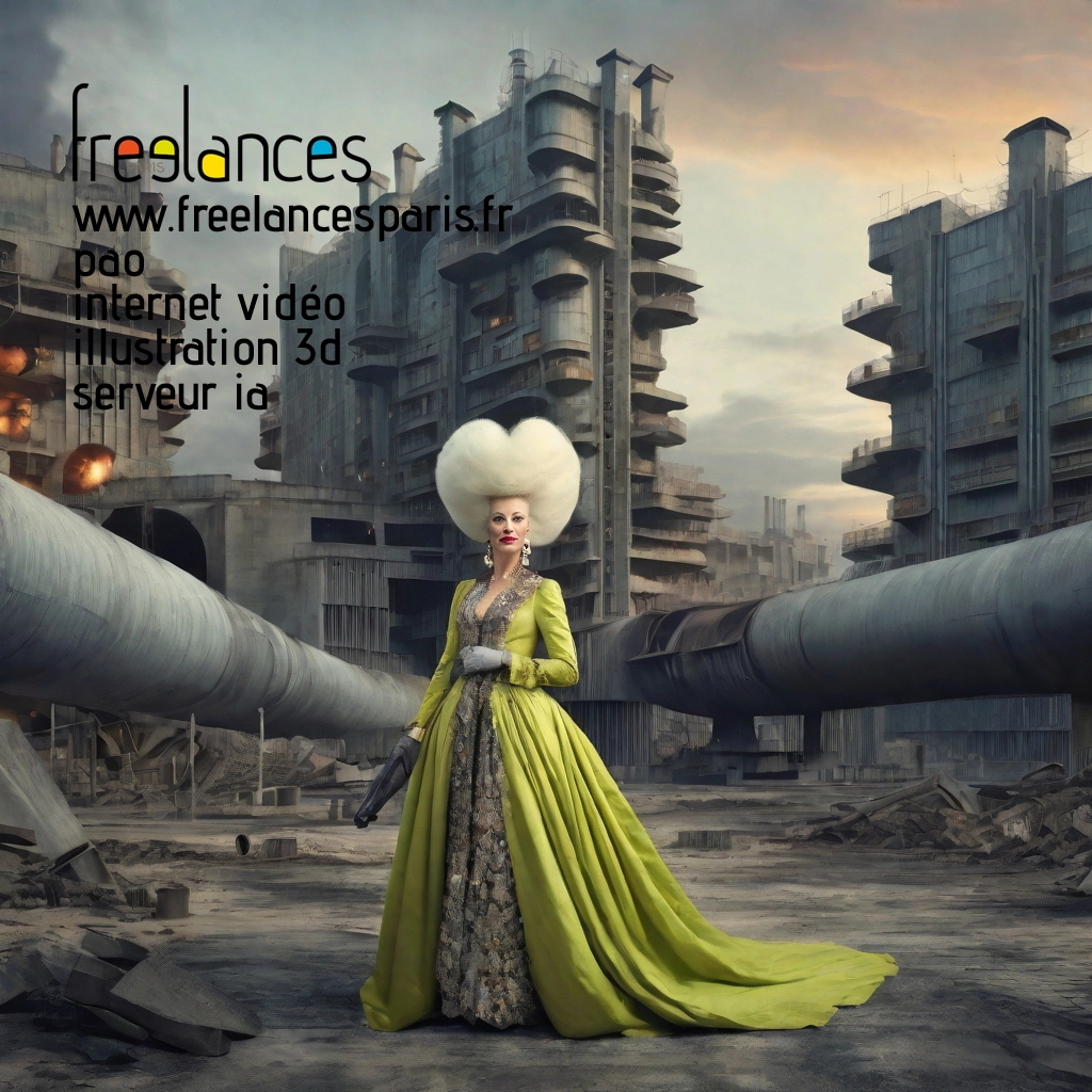 Pao mise en page internet vidéo illustration 3d serveur IA générative AI freelance paris studio de création magazines 73tkwtm0